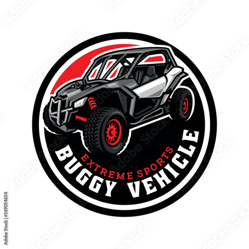 Buggy Extreme Sport illustration logo vector
