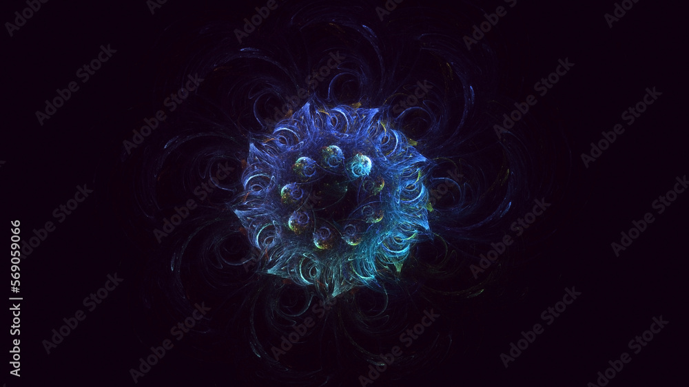 3D rendering abstract circle light background 3D rendering abstract circle light background