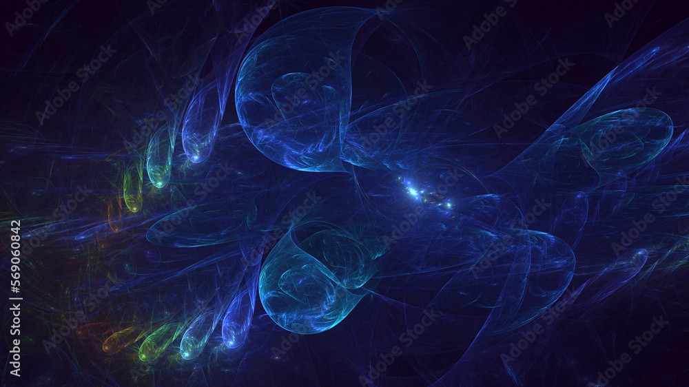3D rendering abstract multicolor technology fractal light background 3D rendering abstract multicolor technology fractal light background
