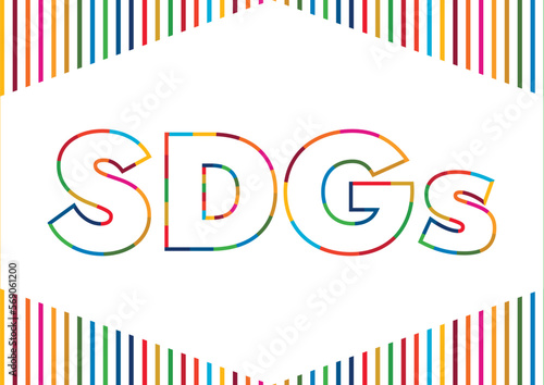 SDGsをイメージしたロゴと17色のフレーム
