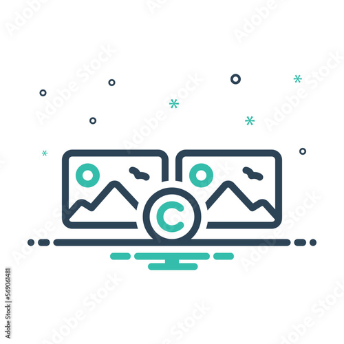 Mix icon for copyrighted