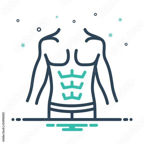 Mix icon for abs fit