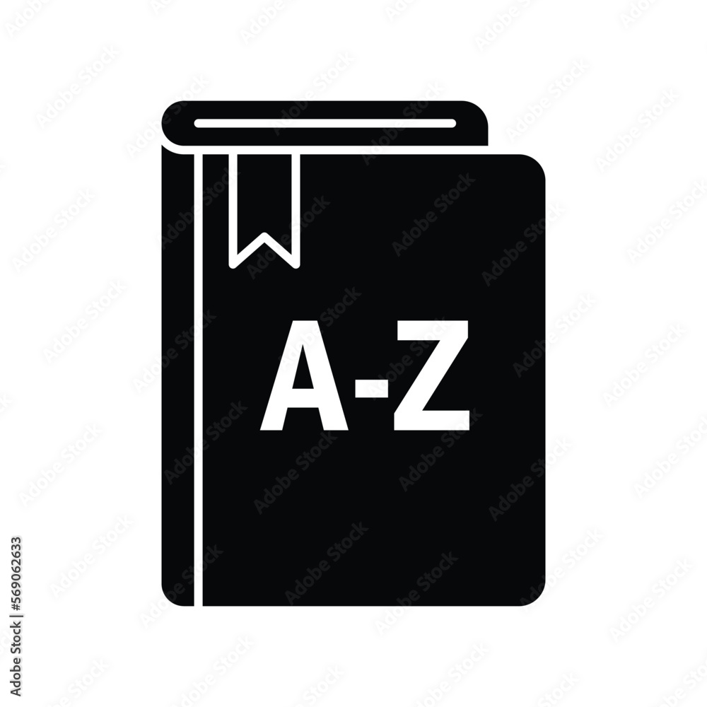 English Dictionary book icon design. isolated on white background. vector illustration