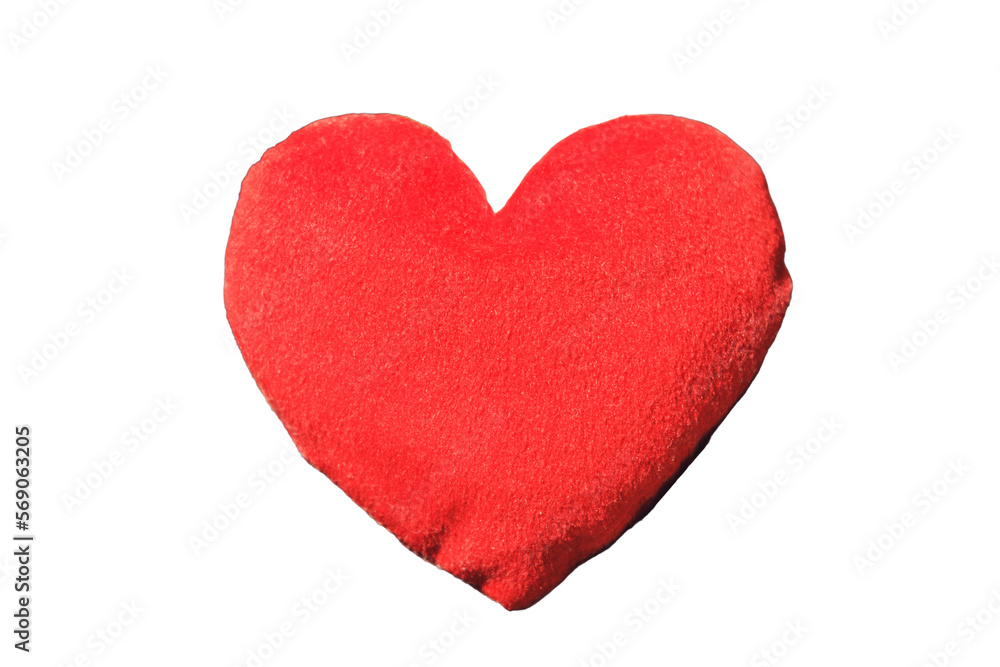 Heart as a symbol of love, isolated on a white background Heart as a symbol of love, isolated on a white background
