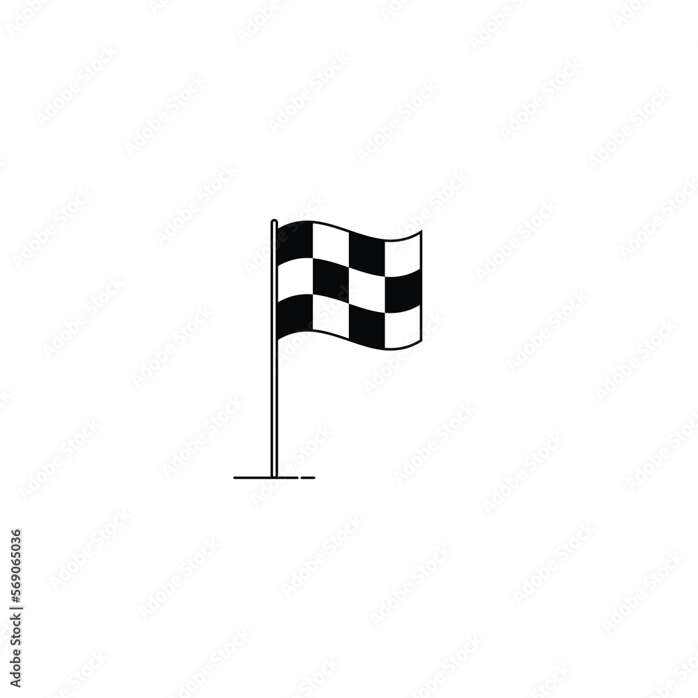 Finish flag icon isolated vector graphics