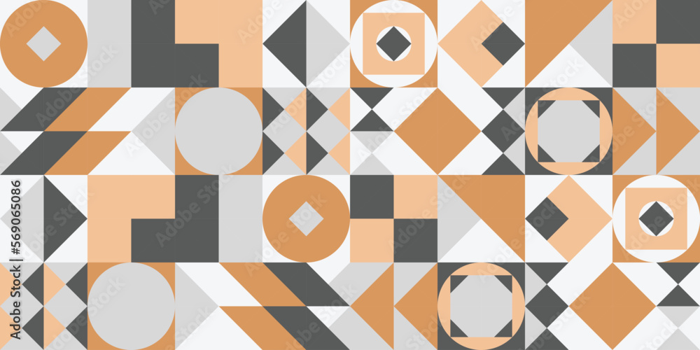 Mid century geometric shapes abstract pattern Mid century geometric shapes abstract pattern