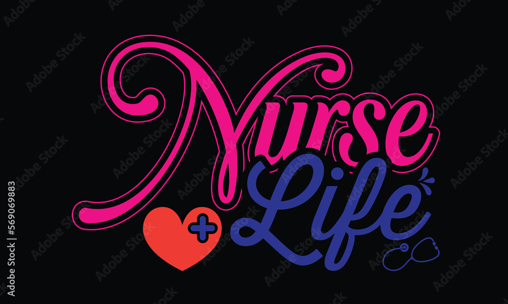 Obraz premium Nurse T-shirt Design