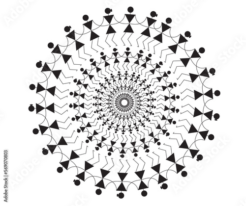 Warli Circle Paintings