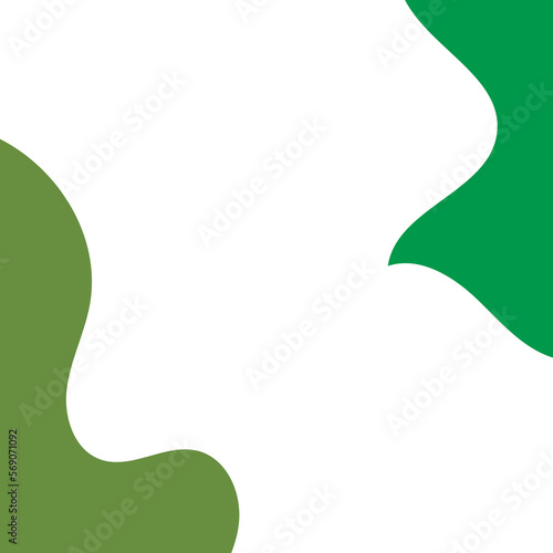 Green Abstract Shape Decor Transparent 