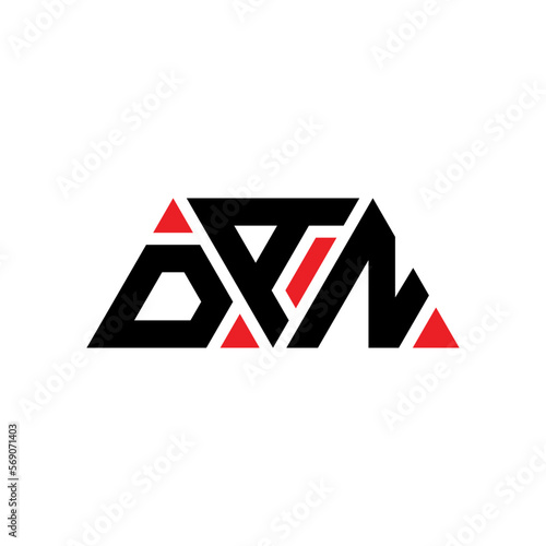 DAN triangle letter logo design with triangle shape. DAN triangle logo design monogDAm. DAN triangle vector logo template with red color. DAN triangular logo Simple, Elegant, and Luxurious Logo...