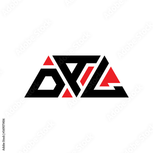 DAL triangle letter logo design with triangle shape. DAL triangle logo design monogDAm. DAL triangle vector logo template with red color. DAL triangular logo Simple, Elegant, and Luxurious Logo...