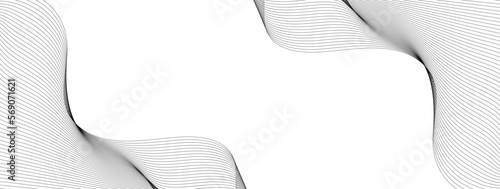 lines wave abstract stripe design. Curvy White Surfaces. Modern Abstract Background. Digital frequency track equalizer. Stylized line art background. Vector digital art banner