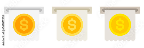 Invoice in flat style isolated