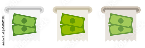 Invoice in flat style isolated