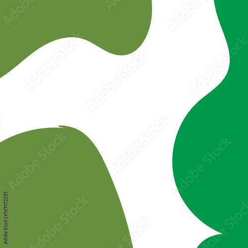 Green Abstract Shape Decor Transparent 
