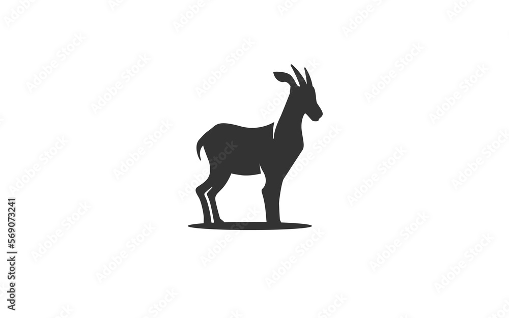 GOAT logo mascot with isolated illustration for identity template