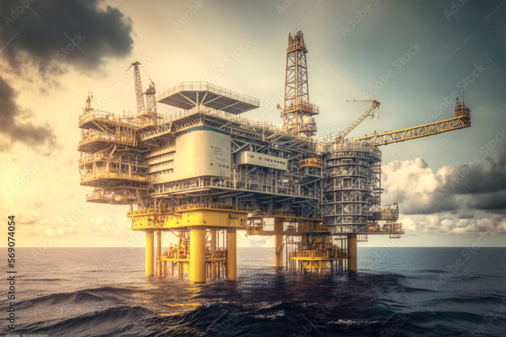 Oil and Gas Platform (AI Generated)