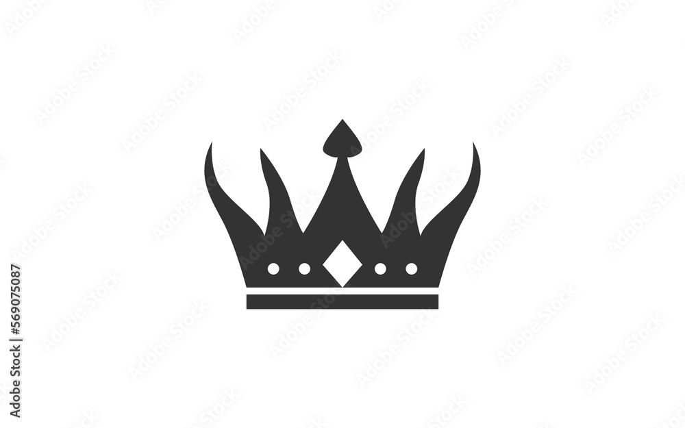 KING CROWN logo mascot with isolated illustration for identity template KING CROWN logo mascot with isolated illustration for identity template