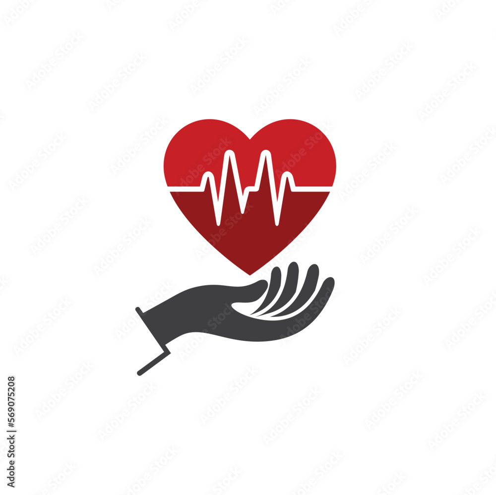 illustration of healthy heart, vector art. illustration of healthy heart, vector art.