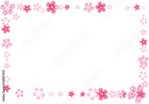 桜　春　花びら　
