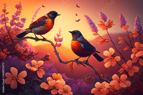 The Return of our Feathered Friends in Springtime (ai generated)..