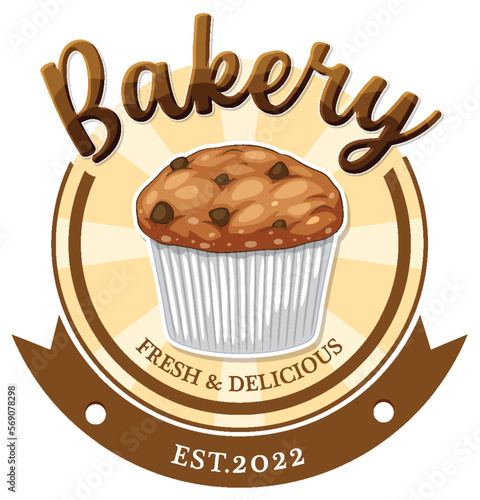 Bakery fresh and delicious text for banner or poster design