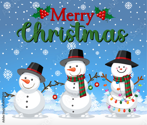 Merry Christmas poster design