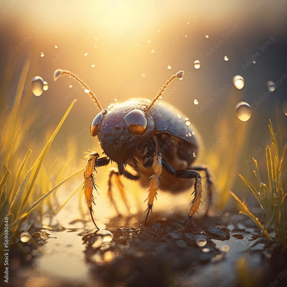 Fototapeta premium bug on the ground