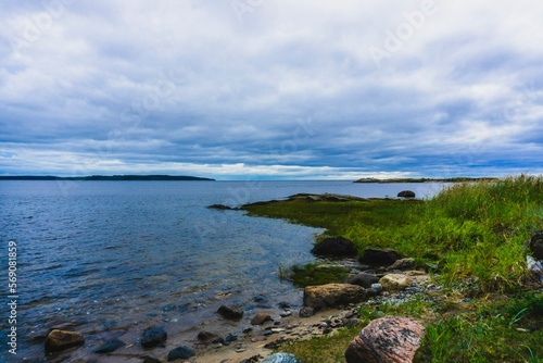 The Umba River on the Kola Peninsula. Tersky coast of the Murmansk region