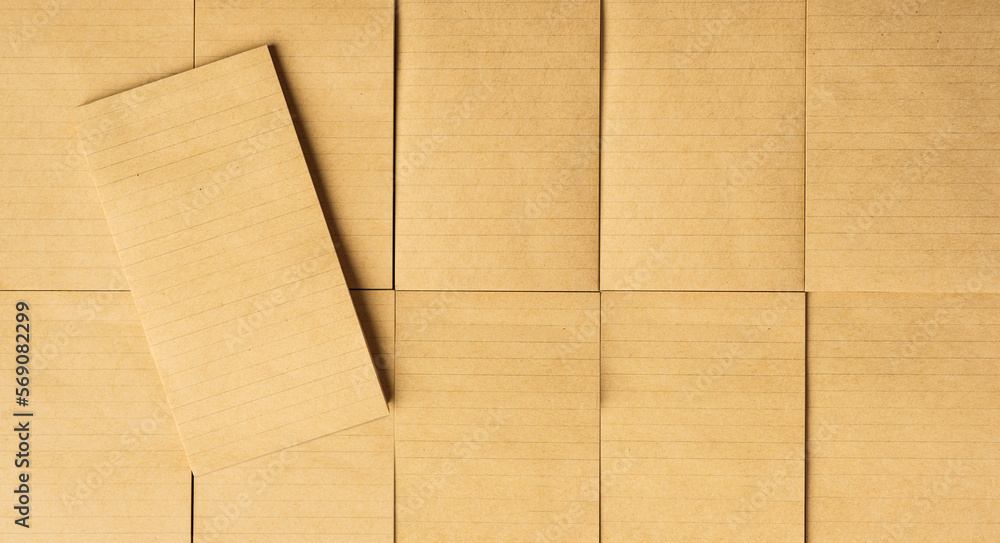 top view group of notepad on table top view group of notepad on table