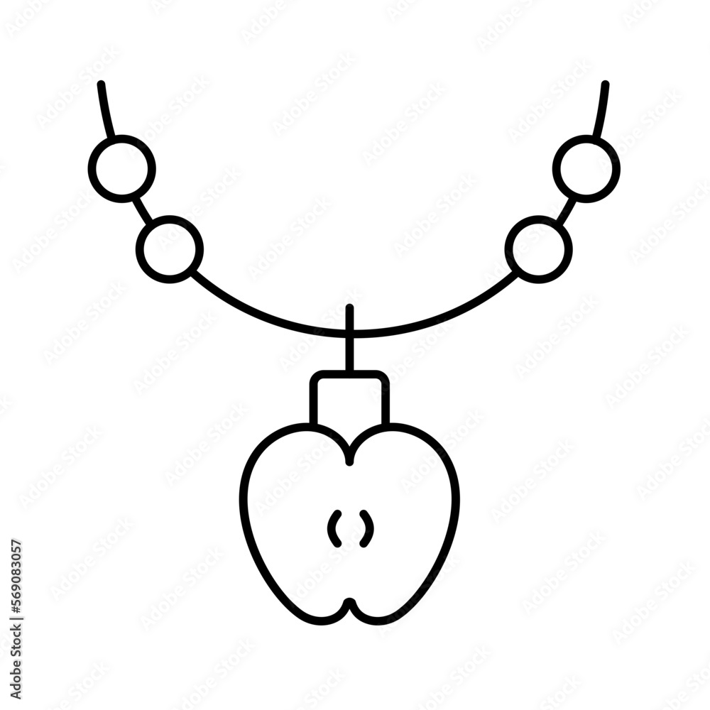 Obraz premium Apple locket Vector Icon