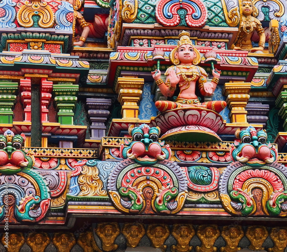 custom made wallpaper toronto digitalThe Colorful Hindu Temple in Bangkok , Thailand, 5th February 2023.