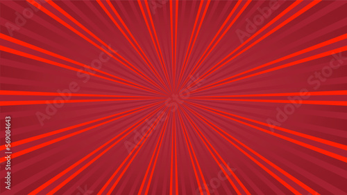 abstract red sunburst pattern background for modern graphic design element. shining ray cartoon with colorful for website banner wallpaper and poster card decoration