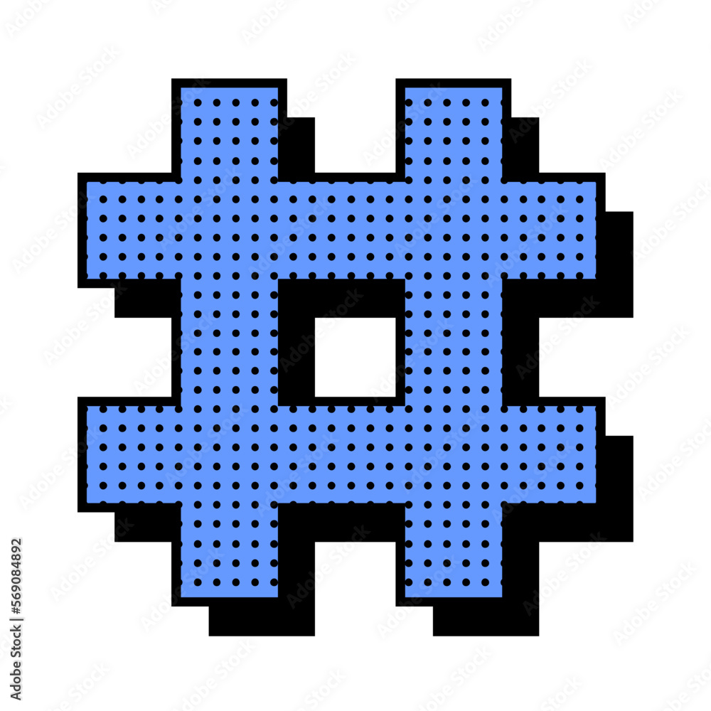 Fototapeta premium 90s Geometric Shape Dot Halftone