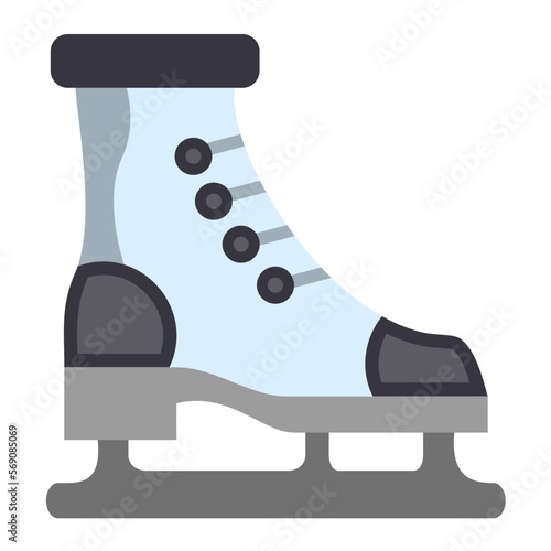 Vector Design Ice Skate Icon Style