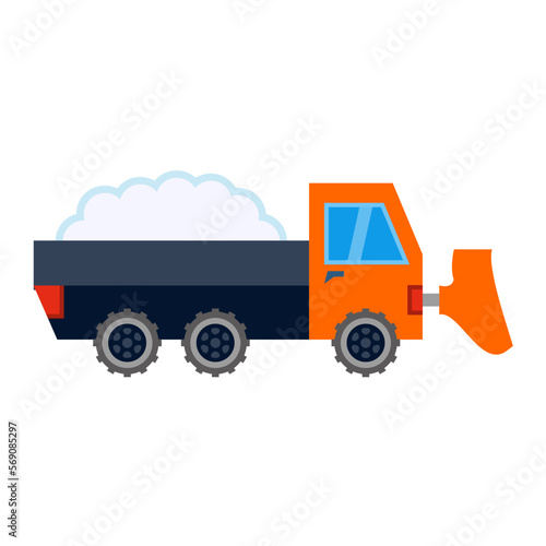 Vector Design Snowplow Icon Style