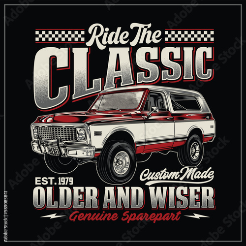 Ride The Classic verichle Illustration