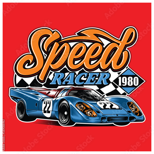 SPEED RACER CAR ILLUSTRATION