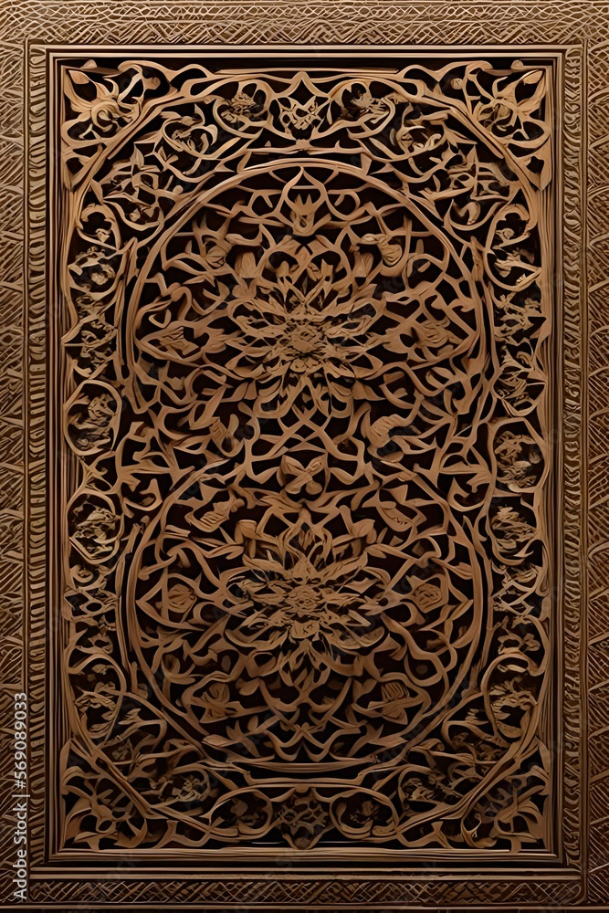 Arabesque, Calligraphy, Geometric Arabesque, Calligraphy, Geometric
