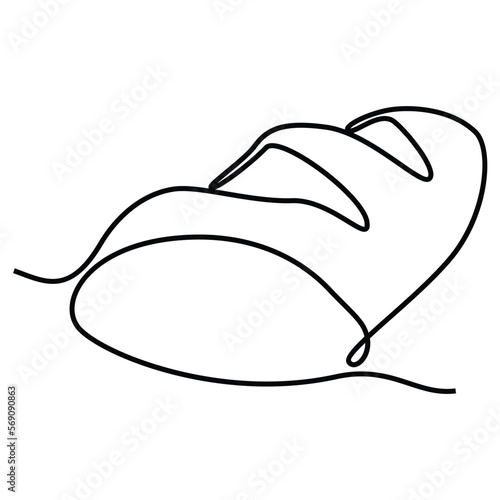 Single continuous line drawing of stylized sweet fresh bake bakery pastry in minimal continuous one line Modern one line draw design vector illustration for cafe or food delivery service