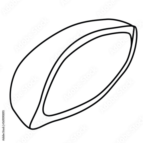 Single continuous line drawing of stylized sweet fresh bake bakery pastry in minimal continuous one line Modern one line draw design vector illustration for cafe or food delivery service