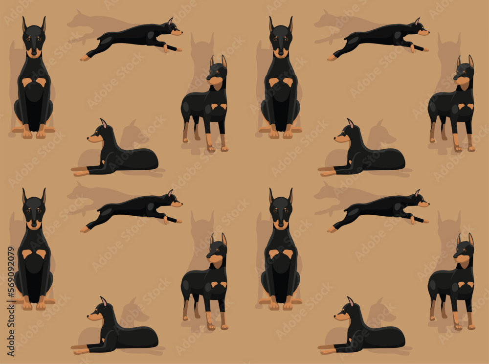 Doberman Gangster Dogs 3 Art Print