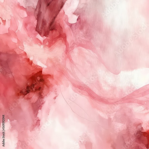 Abstract watercolor splash in pink theme. Abstract rose pink watercolour wallpaper background. Generative AI.