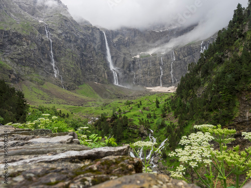 Scenic view of Cirque de Gavarnie, Hautes-Pyrenees, France