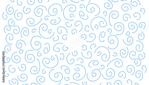 White abstract illustration background with blue spots