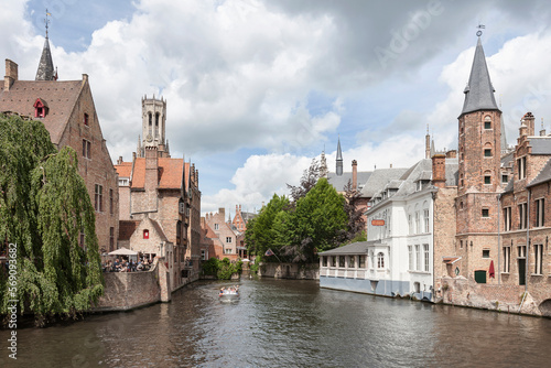 Rozenhoedkaai in Bruges, Belgium photo