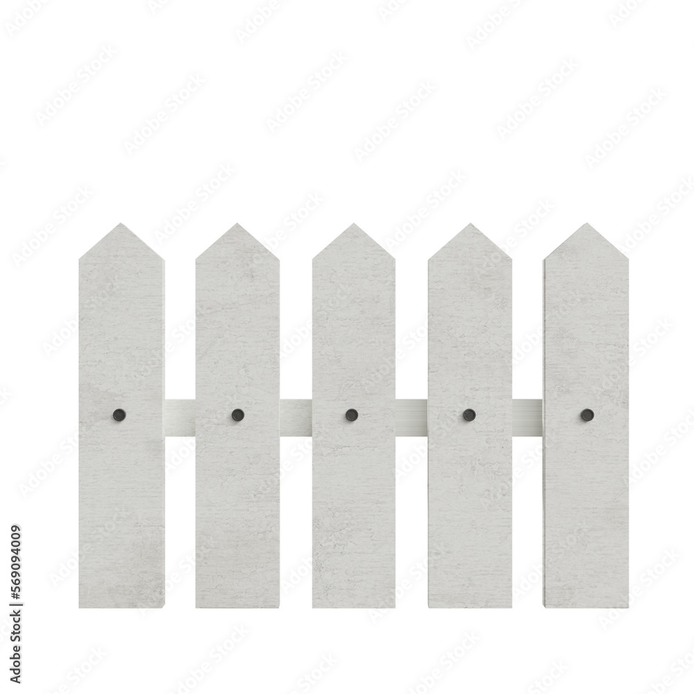Fototapeta premium white wooden fence