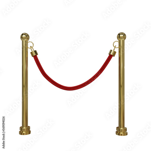 red carpet isolated on white