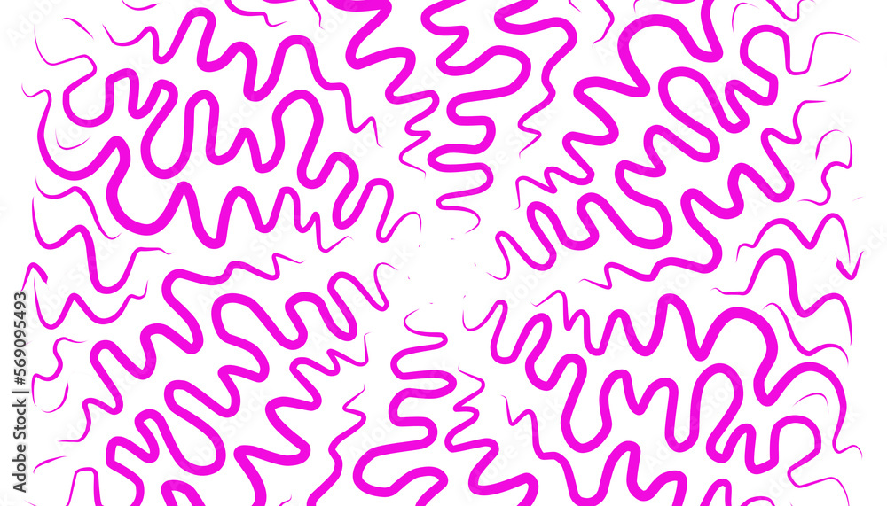 Abstract background with random purple doodles