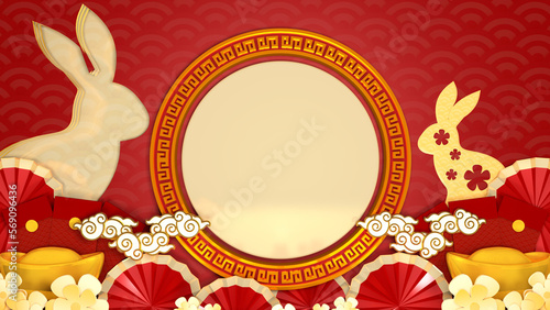 Photography Happy chinese new year for space for message Isolated in background